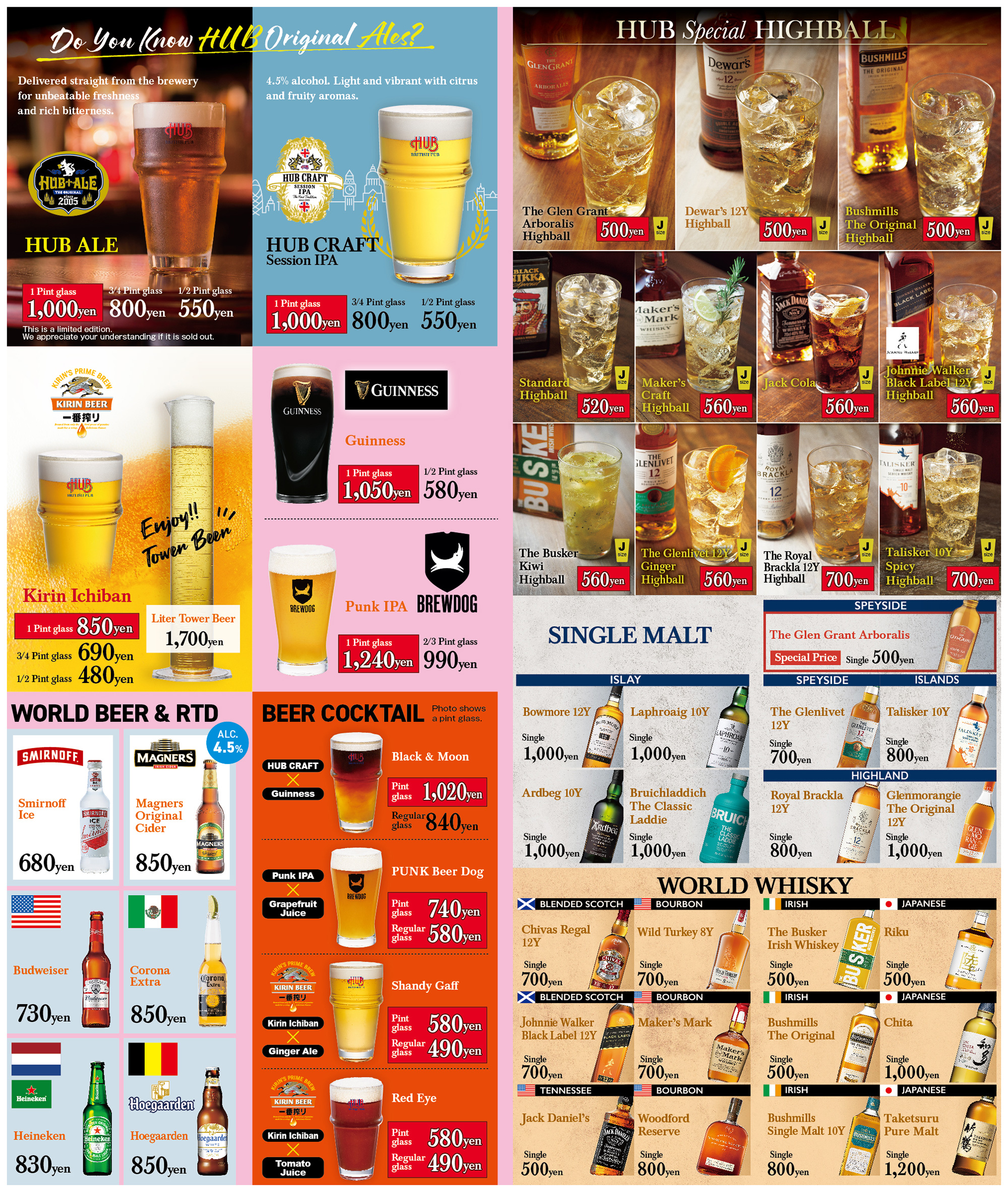 ドリンクメニュー1