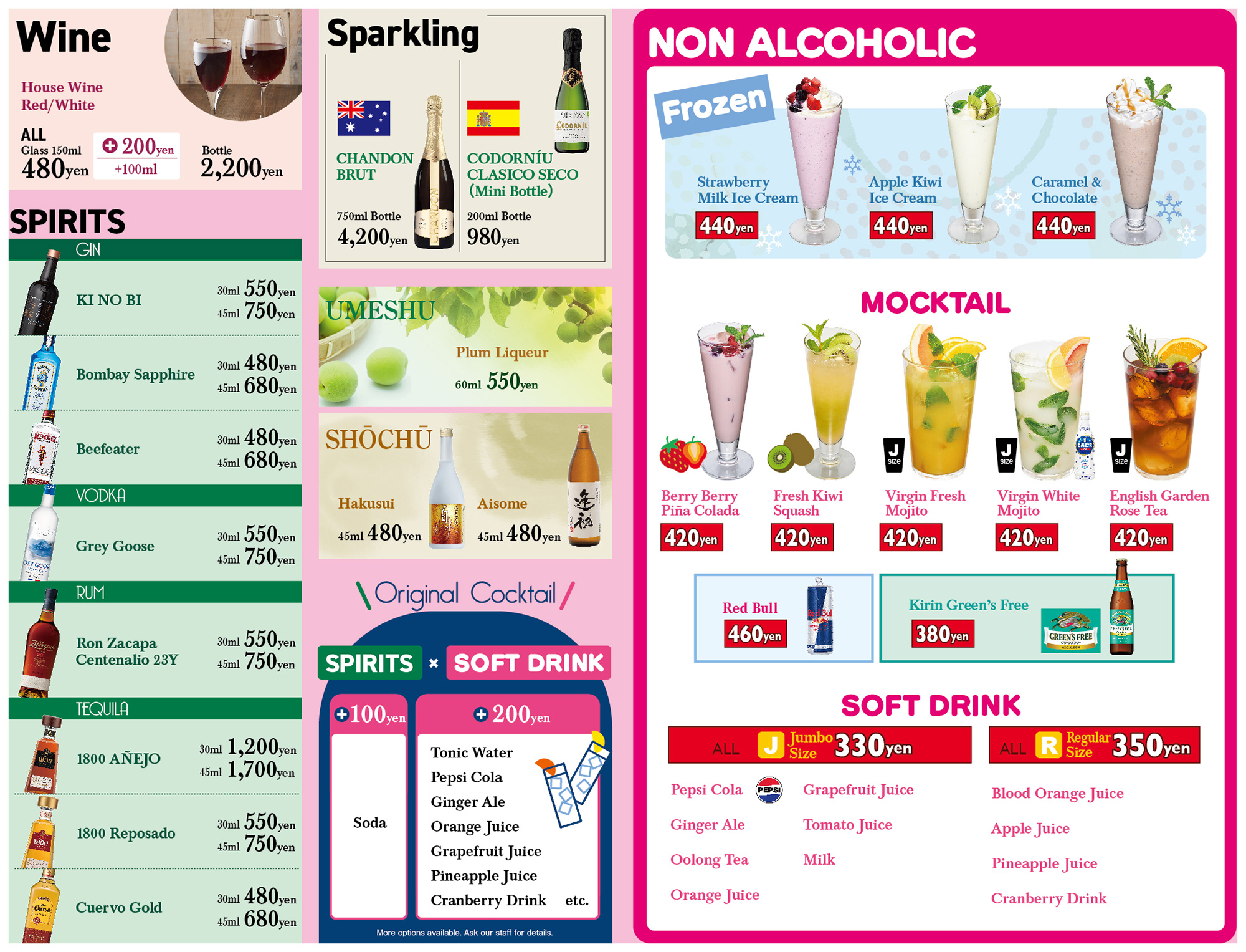 ドリンクメニュー3