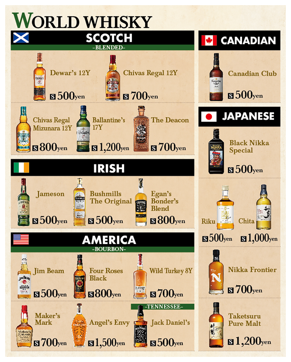 ドリンクメニュー4