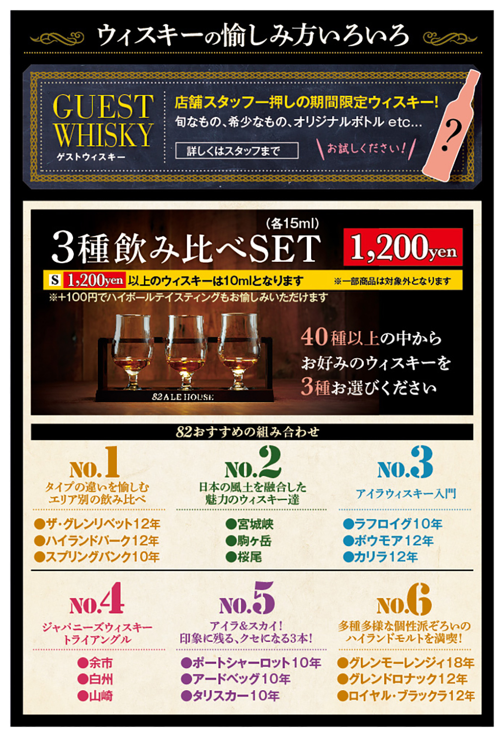ドリンクメニュー３