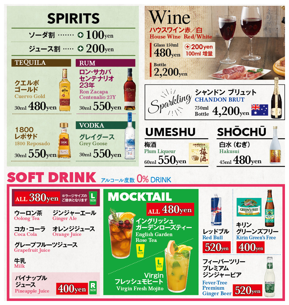 ドリンクメニュー６