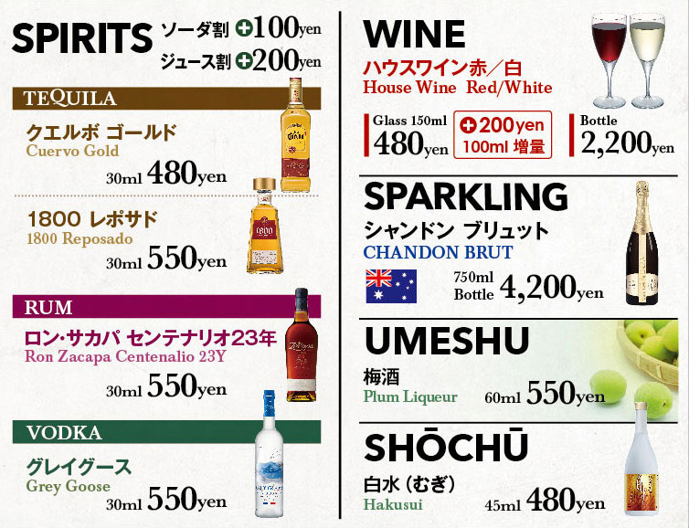 ドリンクメニュー６