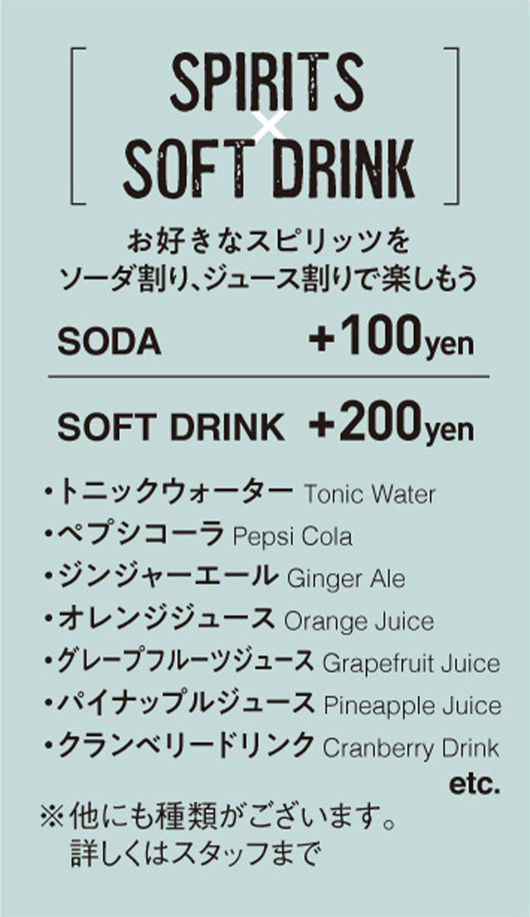 ドリンクメニュー１３
