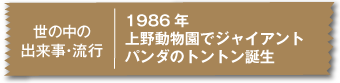 1986年上野動物園でジャイアントパンダのトントン誕生